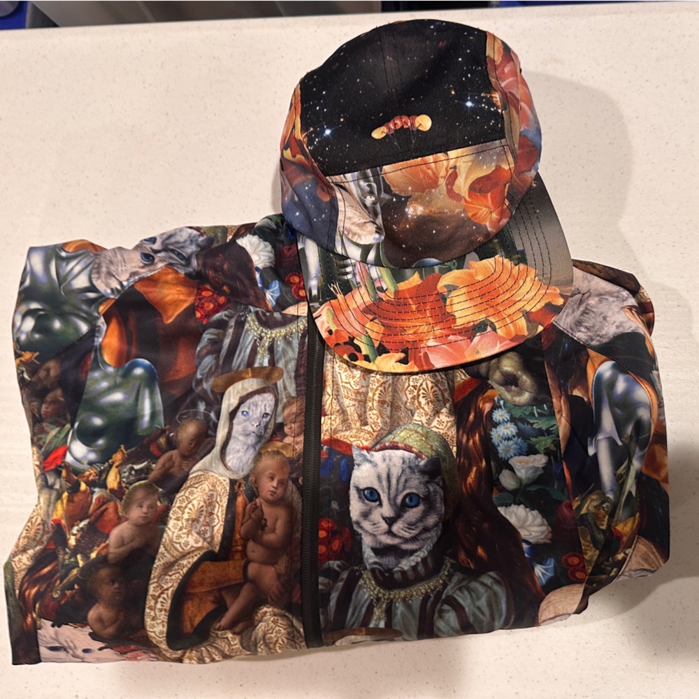 Ripndip Nermaissance jacket anorak and galactica hat renaissance cats space set